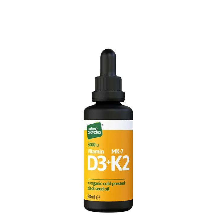 Nature Provides tende D3 og K2, 30ml