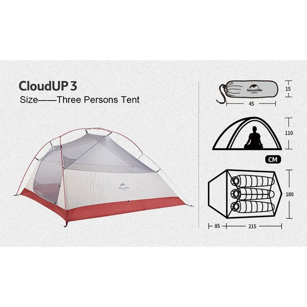 Naturehike Makalu 3p Telt, Green / green, 3 Steder