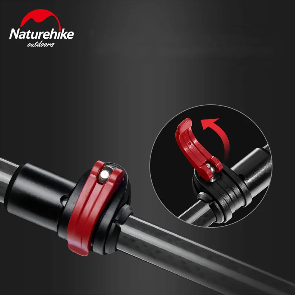 Naturehike Timms Spaserstokker, Red, 57-130cm Naturehike Timms Spaserstokker, Red, 57-130cm