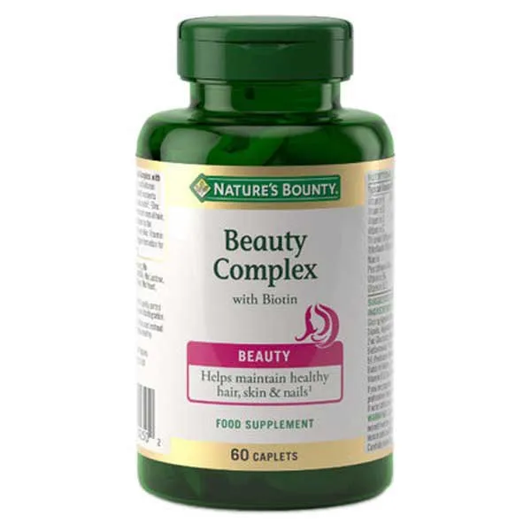 Nature's Bounty Beauty Complex + Biotin Kapsler Nøytral Smak 60 Enheter, One size