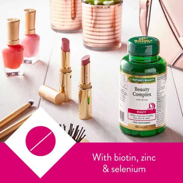Nature's Bounty Beauty Complex + Biotin Kapsler Nøytral Smak 60 Enheter, One size