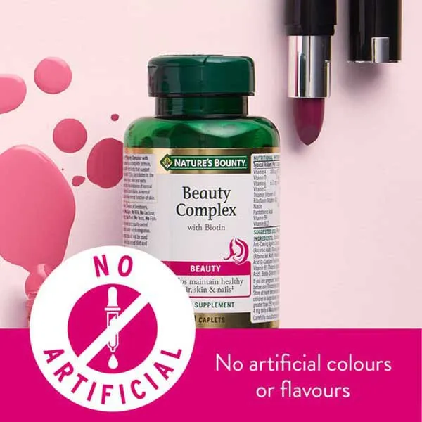 Nature's Bounty Beauty Complex + Biotin Kapsler Nøytral Smak 60 Enheter, One size