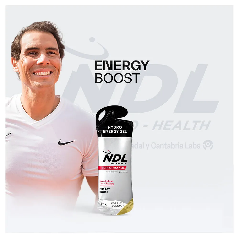 Ndl Pro Health Hydro Energy Gel Boks Med Energigeler Ananas Og Kokos Koffein 60g 12 Enheter, One size Ndl Pro Health Hydro Energy Gel Boks Med Energigeler Ananas Og Kokos Koffein 60g 12 Enheter, One size