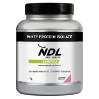 Ndl Pro Health Isolate Protein Powder Myseprotein Jordbær 1kg Ndl Pro Health Isolate Protein Powder Myseprotein Jordbær 1kg