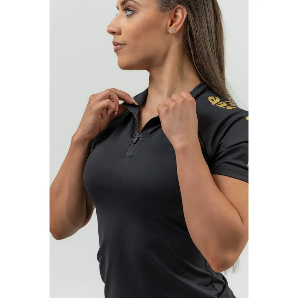 Nebbia Zipper Intense Ultimate Gold Compression Kortærmet Baselayer