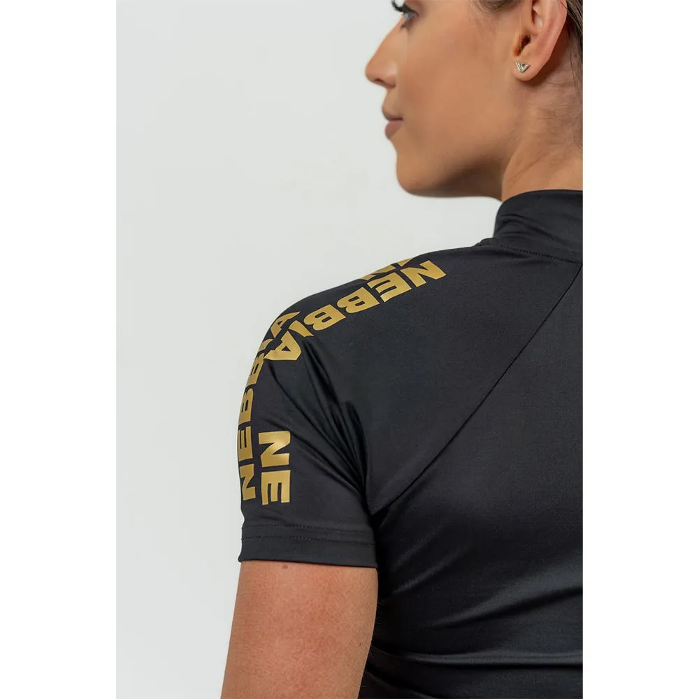 Nebbia Zipper Intense Ultimate Gold Compression Kortærmet Baselayer