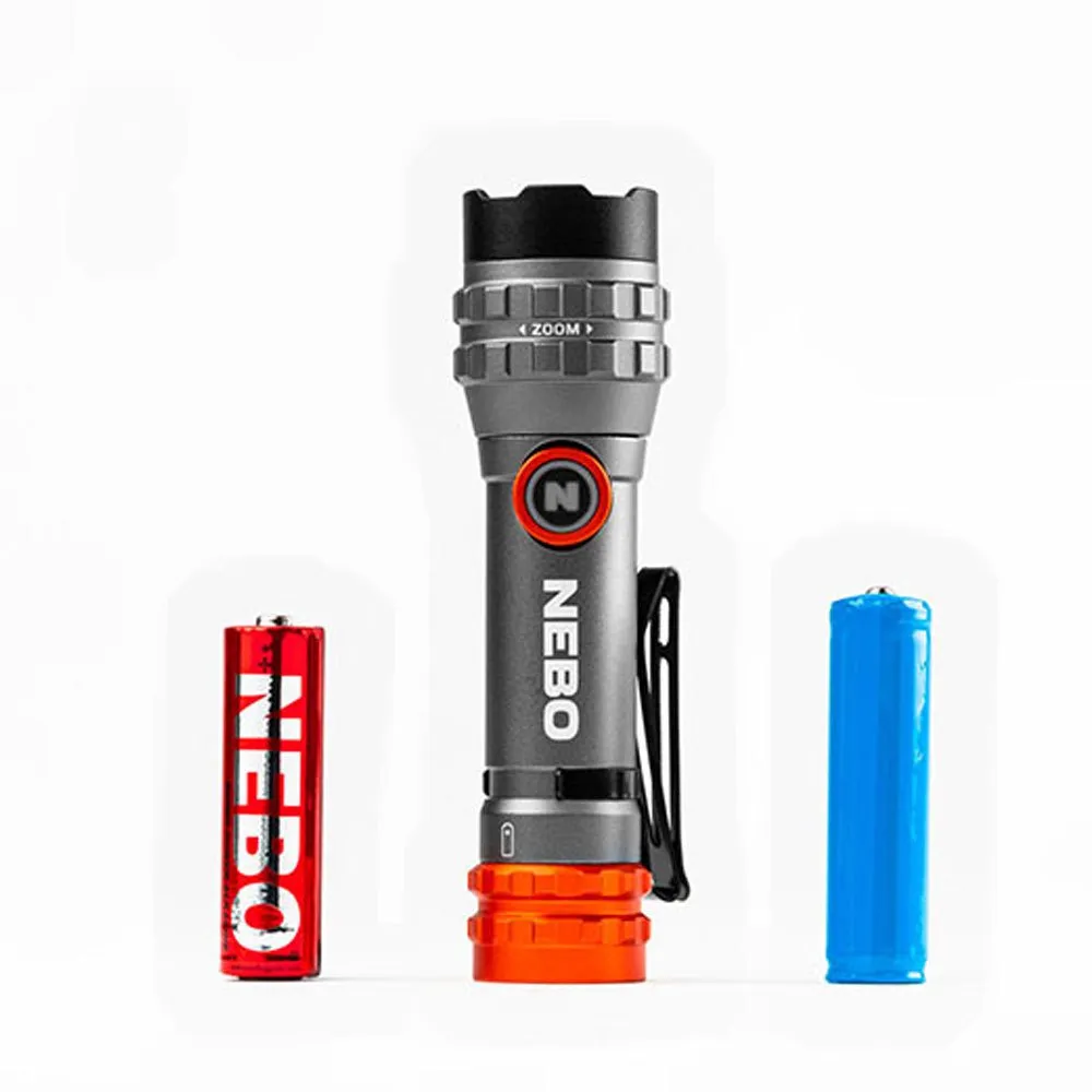 Nebo Tools Davinci™ 450 Flex Lommelykt, Black / orange, 450 Lysstyrker Nebo Tools Davinci™ 450 Flex Lommelykt, Black / orange, 450 Lysstyrker