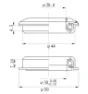 Neco Semi-Integrert Styrelager, Black, 1 1/8" / 44mm