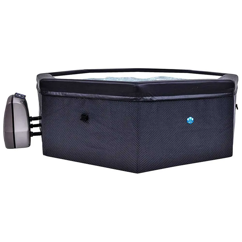 Netspa Octopus 193x73 Cm Varm Oppblåsbar Badebalje Med Utvendige Paneler unisex, Dark, 1000L Netspa Octopus 193x73 Cm Varm Oppblåsbar Badebalje Med Utvendige Paneler unisex, Dark, 1000L