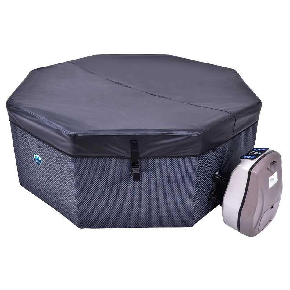 Netspa Octopus 193x73 Cm Varm Oppblåsbar Badebalje Med Utvendige Paneler unisex, Dark, 1000L Netspa Octopus 193x73 Cm Varm Oppblåsbar Badebalje Med Utvendige Paneler unisex, Dark, 1000L