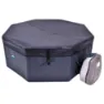 Netspa Octopus 193x73 Cm Varm Oppblåsbar Badebalje Med Utvendige Paneler unisex, Dark, 1000L