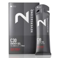 Neversecond C30 Boks Med Energigeler Bær 60ml 12 Enheter