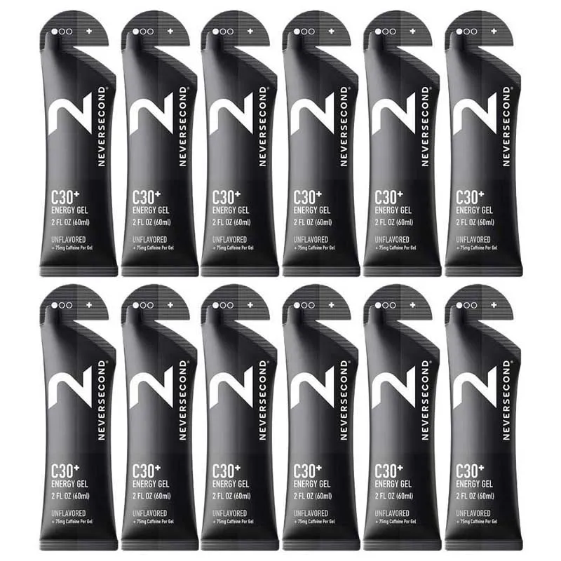 Neversecond C30+ Boks Med Energigeler Nøytral Smak 60 Ml 12 Enheter, Multicolor, One Size