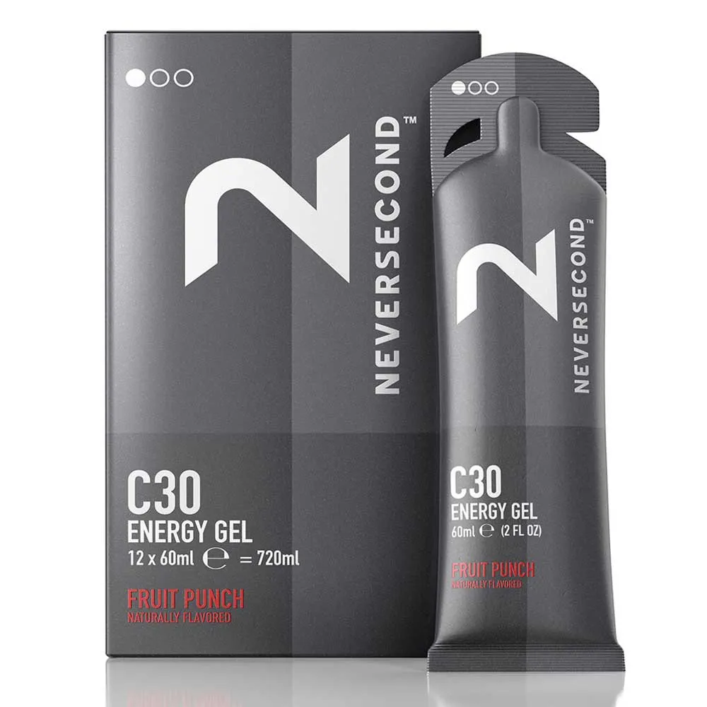 Neversecond C30 Boks Med Energigeler Sitrus 60ml 12 Enheter
