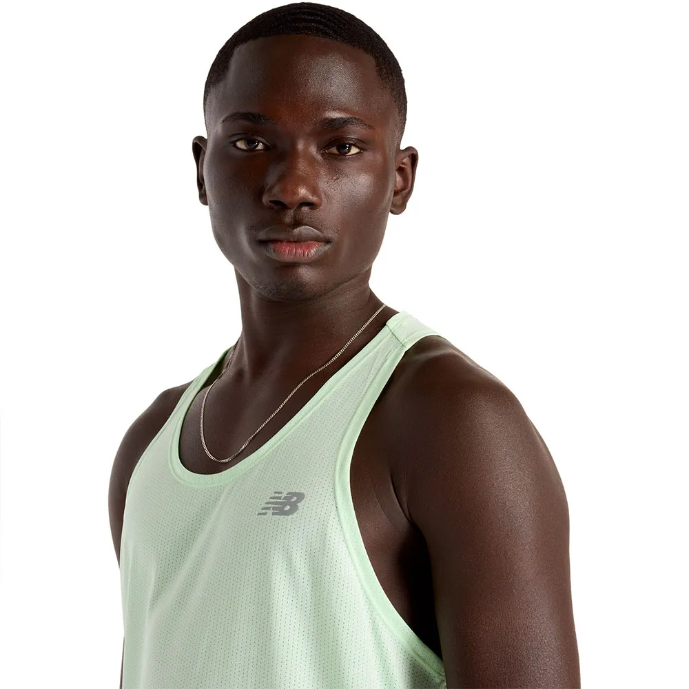 New Balance Athletics Ermeløs T-skjorte male New Balance Athletics Ermeløs T-skjorte male
