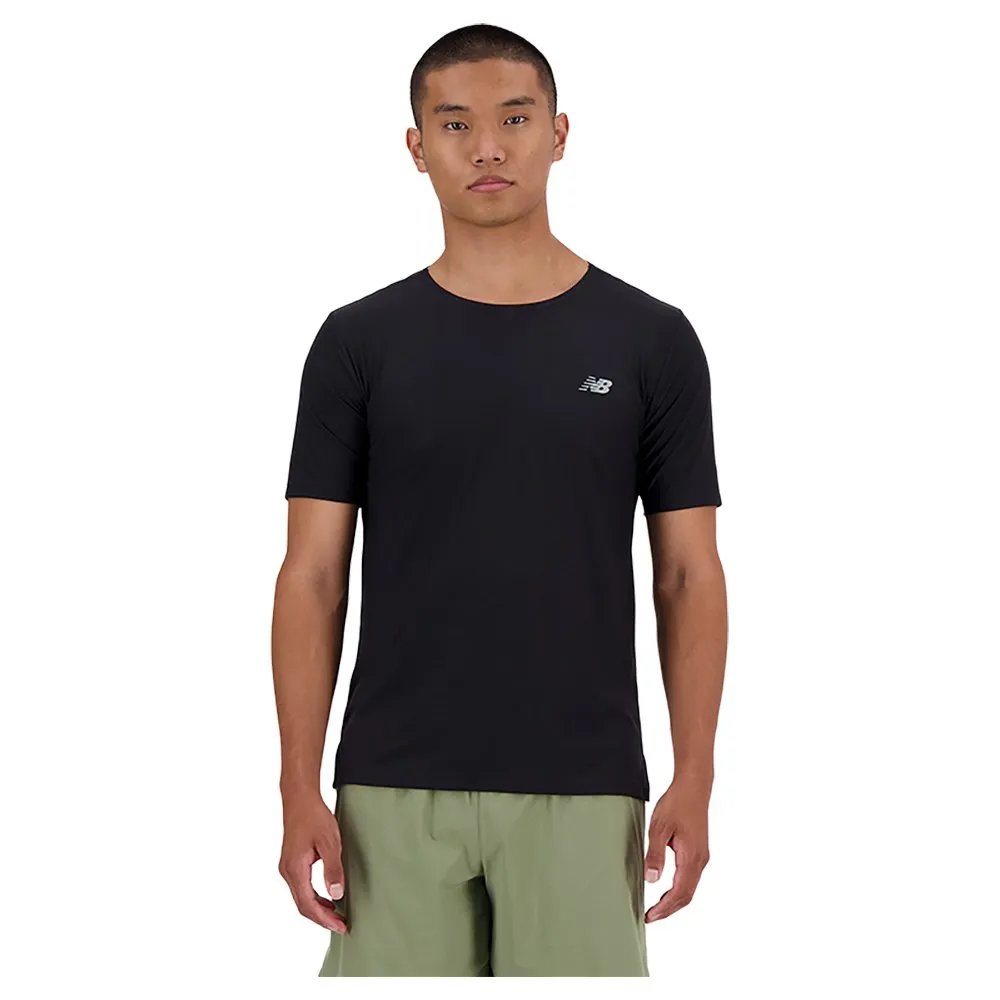 New Balance Athletics Jacquard Kortarmet T-skjorte male