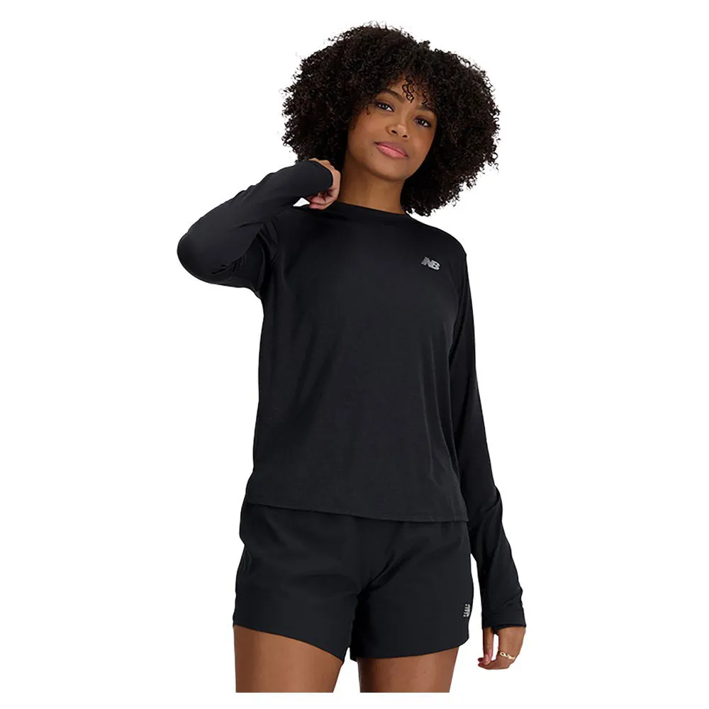 New Balance Athletics Langarmet T-skjorte female