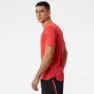 New Balance Impact Kortarmet T-skjorte male, True red heather