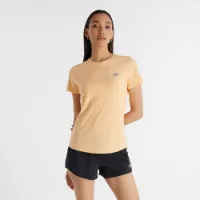 New Balance Jacquard Slim Kortarmet T-skjorte female New Balance Jacquard Slim Kortarmet T-skjorte female