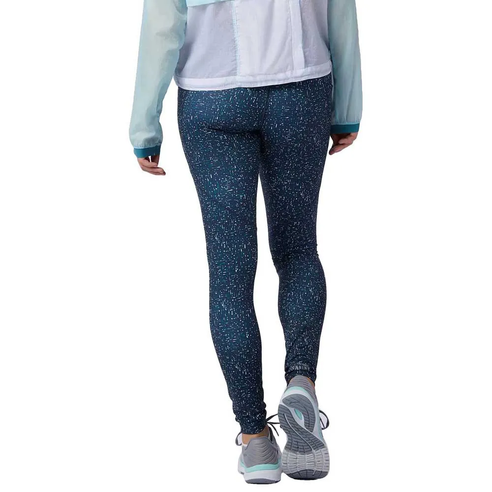 New Balance Printed Impact Run Leggings female, Mountain teal