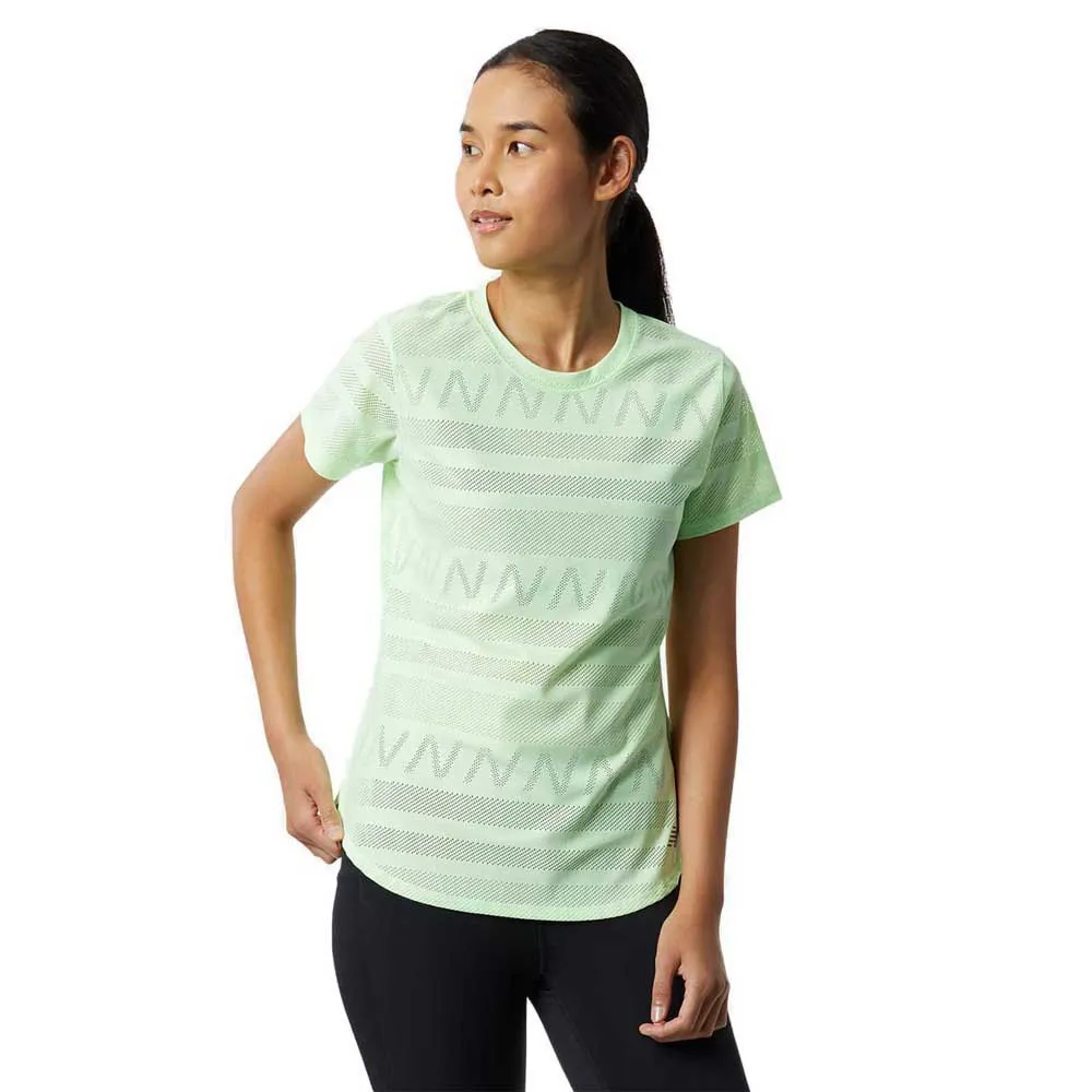 New Balance Q Speed Jacquard Kortarmet T-skjorte female