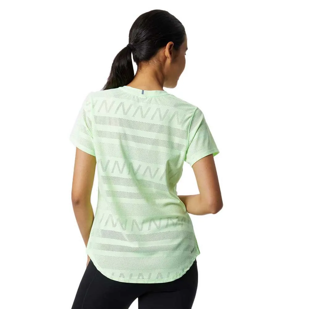 New Balance Q Speed Jacquard Kortarmet T-skjorte female