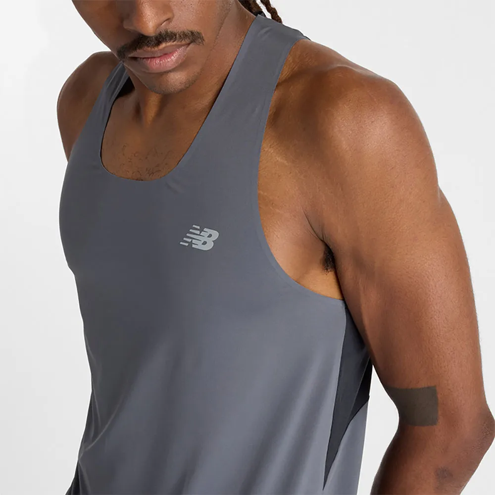 New Balance Race Day Ermeløs T-skjorte male New Balance Race Day Ermeløs T-skjorte male