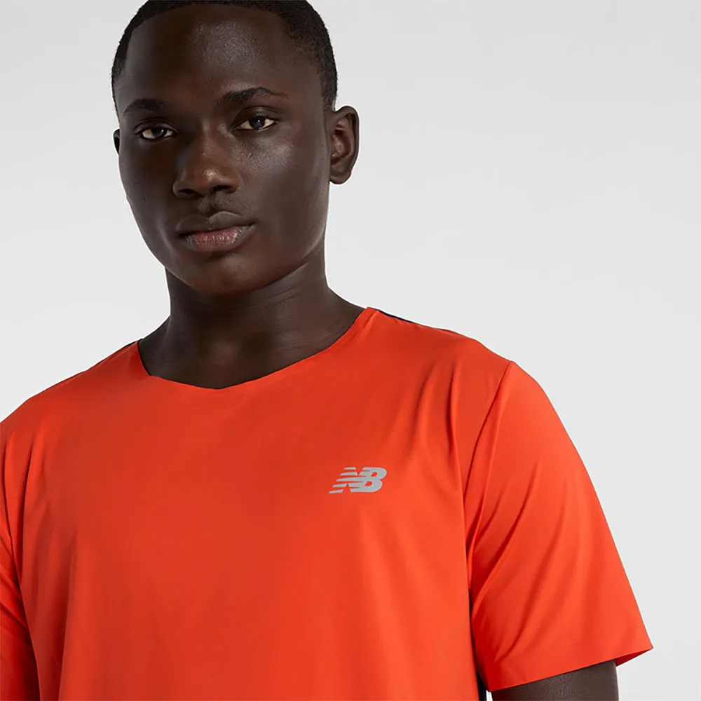 New Balance Race Day Kortarmet T-skjorte male New Balance Race Day Kortarmet T-skjorte male