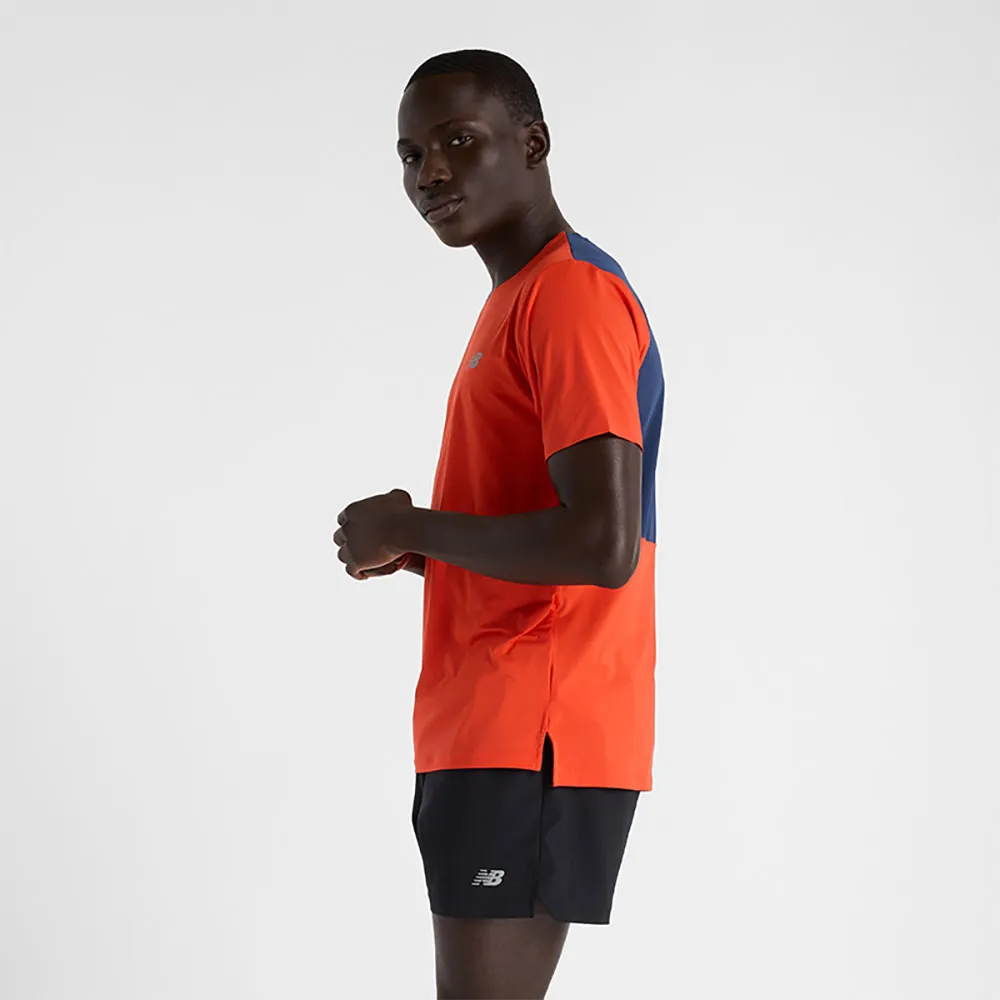 New Balance Race Day Kortarmet T-skjorte male New Balance Race Day Kortarmet T-skjorte male