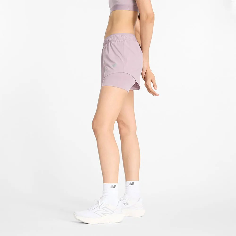New Balance Rc 2-in-1 3´´ Shorts female, Ice wine