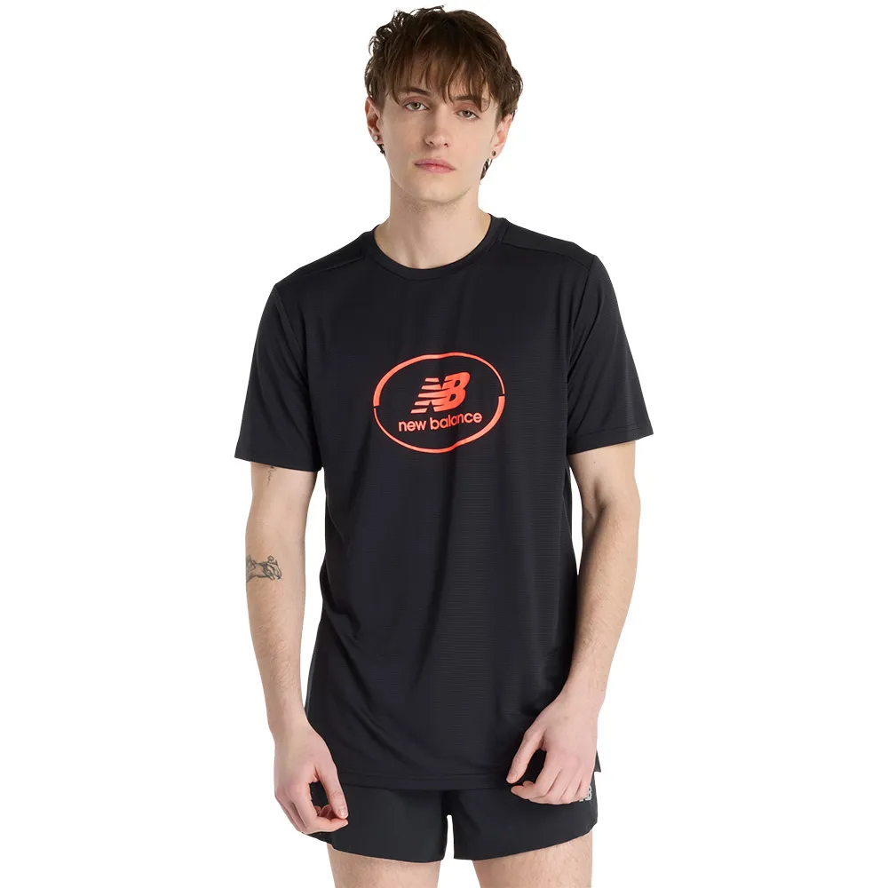 New Balance Se Gr Run Kortarmet T-skjorte male