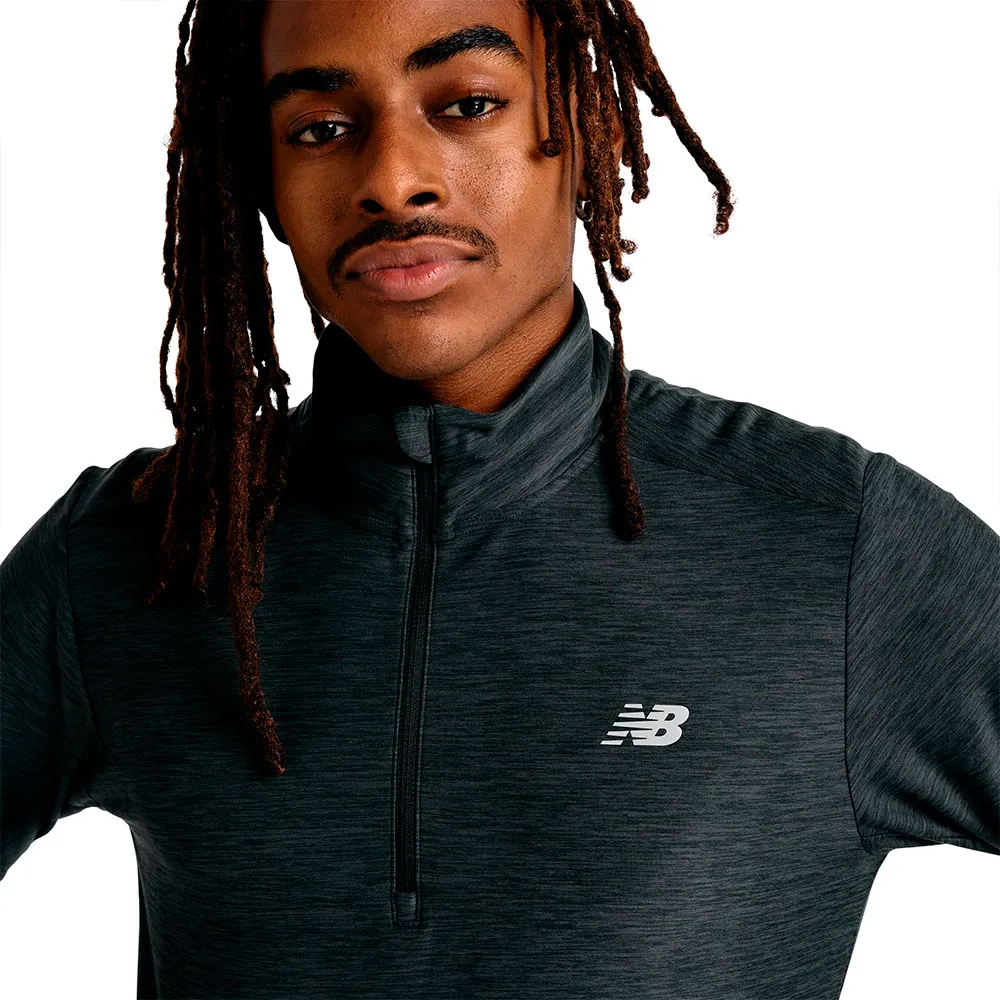 New Balance Space Dye Halv Glidelås Langarmet T-skjorte male