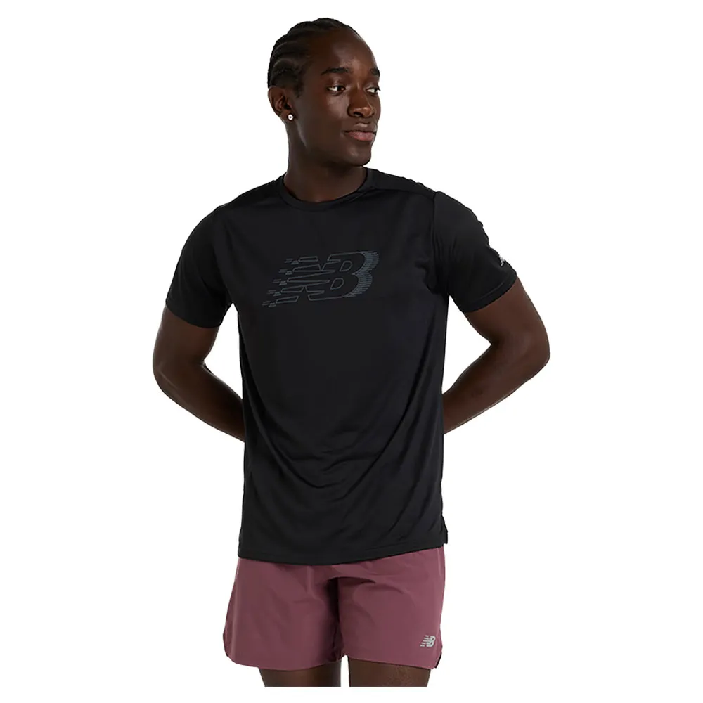 New Balance Sport Essentials Printed Kortarmet T-skjorte male