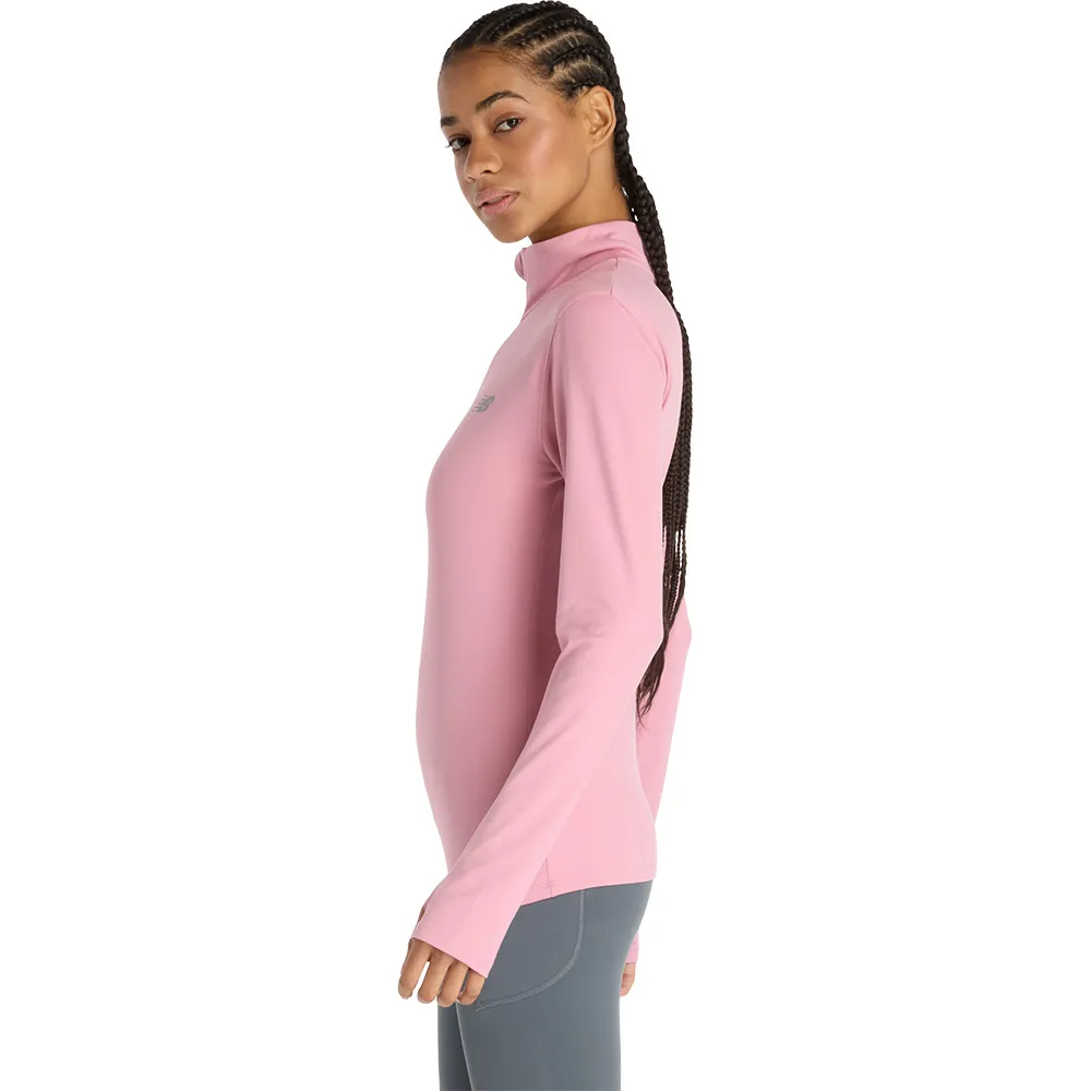 New Balance Sport Essentials Space Dye Halv Glidelås Langarmet T-skjorte female