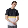 New Balance Striped Accelerate Kortarmet T-skjorte male, Black / orange