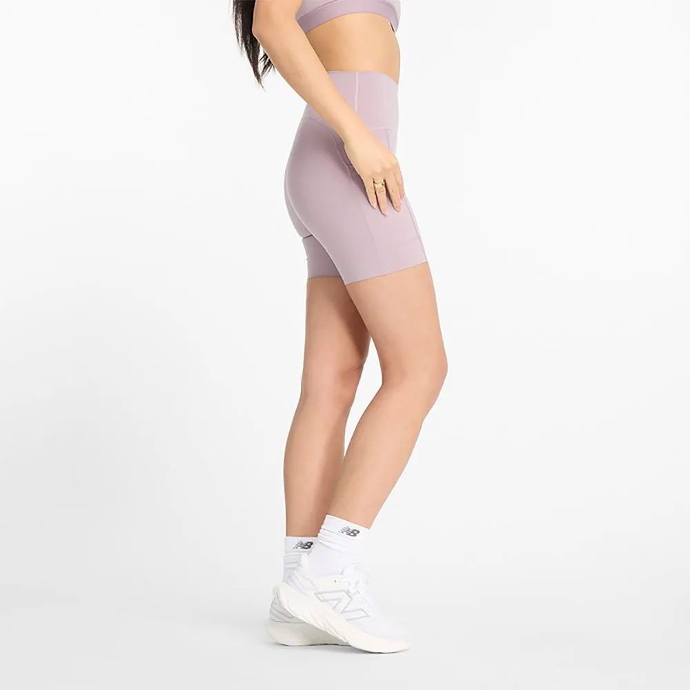 New Balance Women's Sleek Pocket High Rise Short