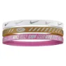 Nike 3.0 Metallic Hodebånd 3 Enheter male, White / brown / fus