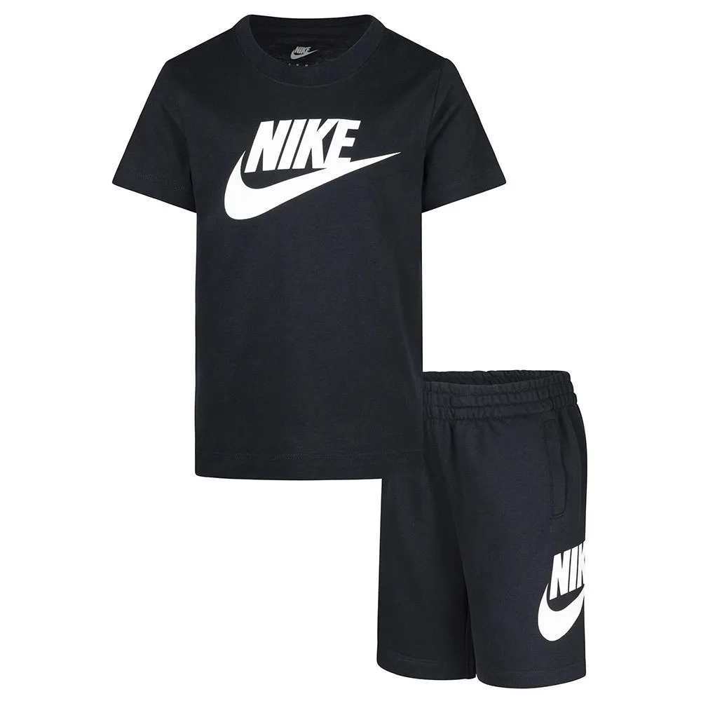 Nike Clu Kortskjorte Sett Refurbished, Black, 18MON
