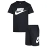 Nike Clu Kortskjorte Sett Refurbished, Black, 18MON