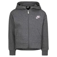 Nike Club Fleece High Low Genser Med Hel Glidelås
