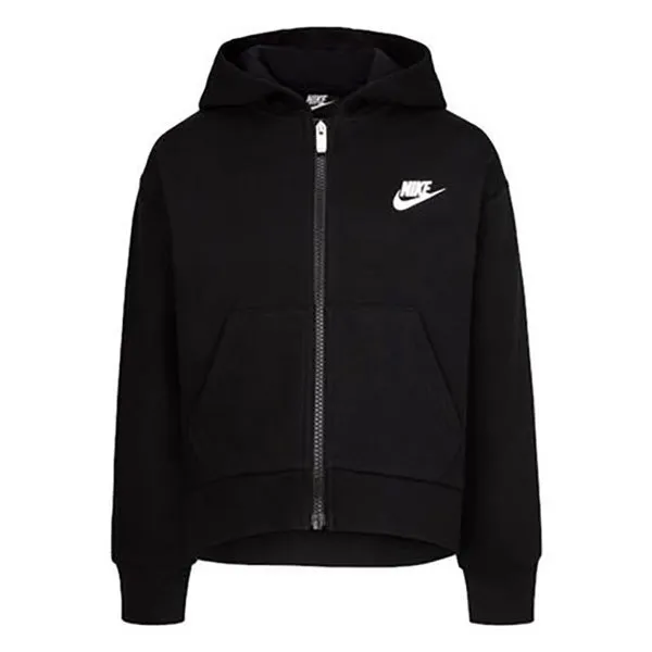 Nike Club Fleece High Low Genser Med Hel Glidelås