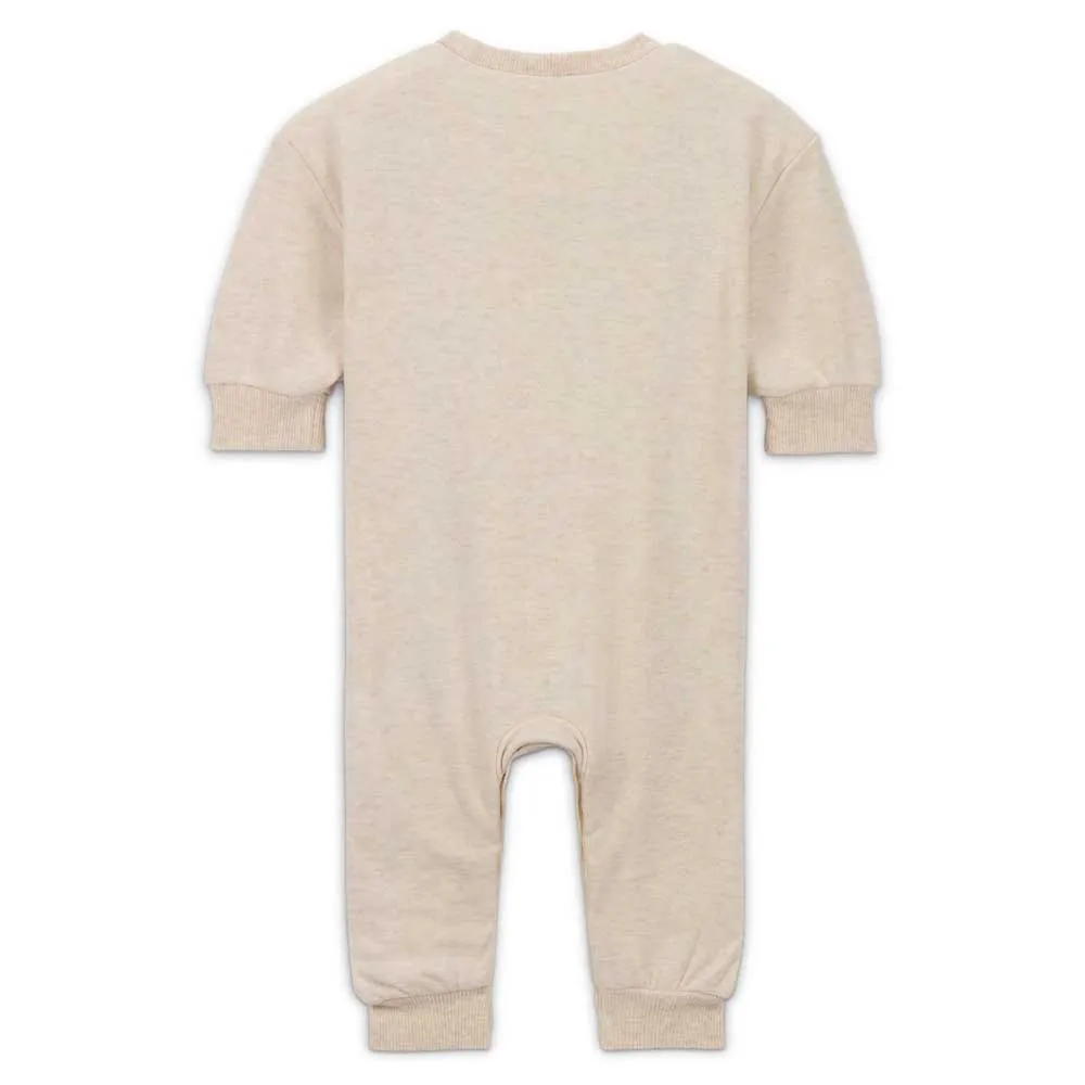 Nike Crew Playsuit, Pale ivory heather, 0-3MON Nike Crew Playsuit, Pale ivory heather, 0-3MON