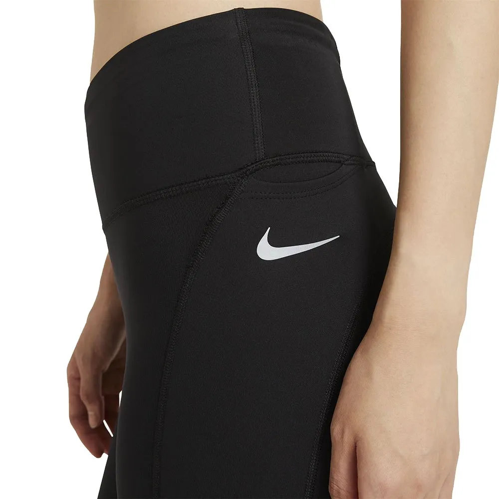 Nike Dri Fit Epic Fast Leggings female, Black / reflective silver