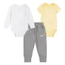 Dark grey heather / soft yellow