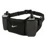 Nike Flex Stride Double Bottle 710ml Midjeveske, Black / black / silver