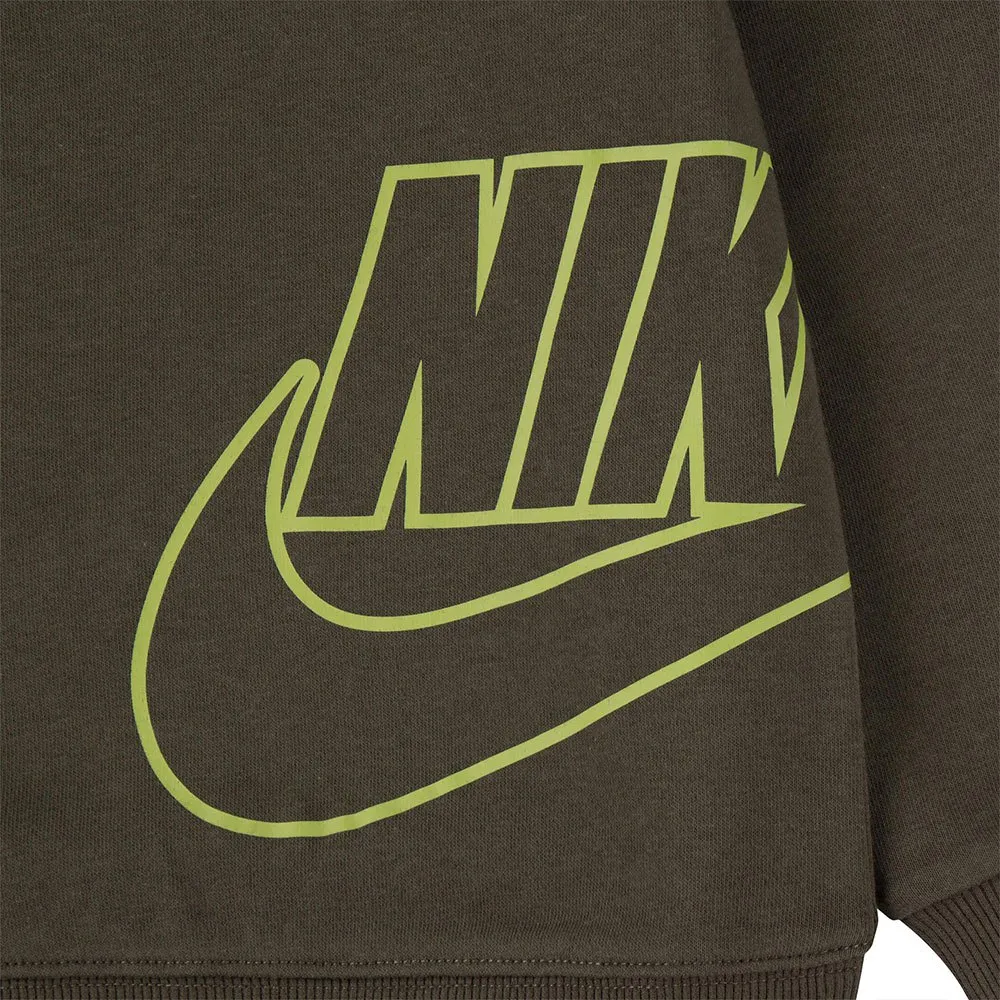 Nike Ft Icon Crew Langarmet Sett, Cargo khaki, 6-7Y Nike Ft Icon Crew Langarmet Sett, Cargo khaki, 6-7Y
