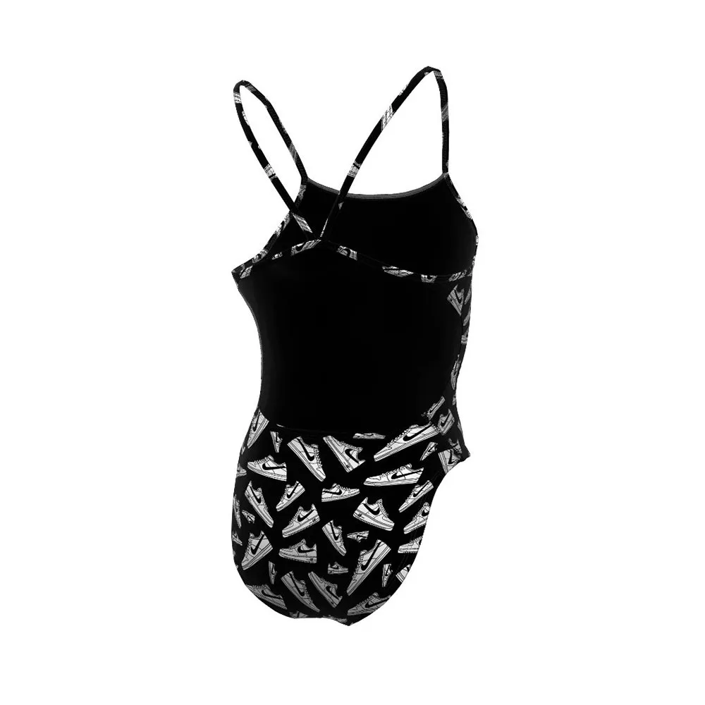 Nike Hydrastrong Multi Print Cutout Badetøy female Nike Hydrastrong Multi Print Cutout Badetøy female
