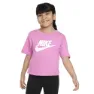 Nike Knit Kortarmet T-skjorte, Playful pink, 6-7Y