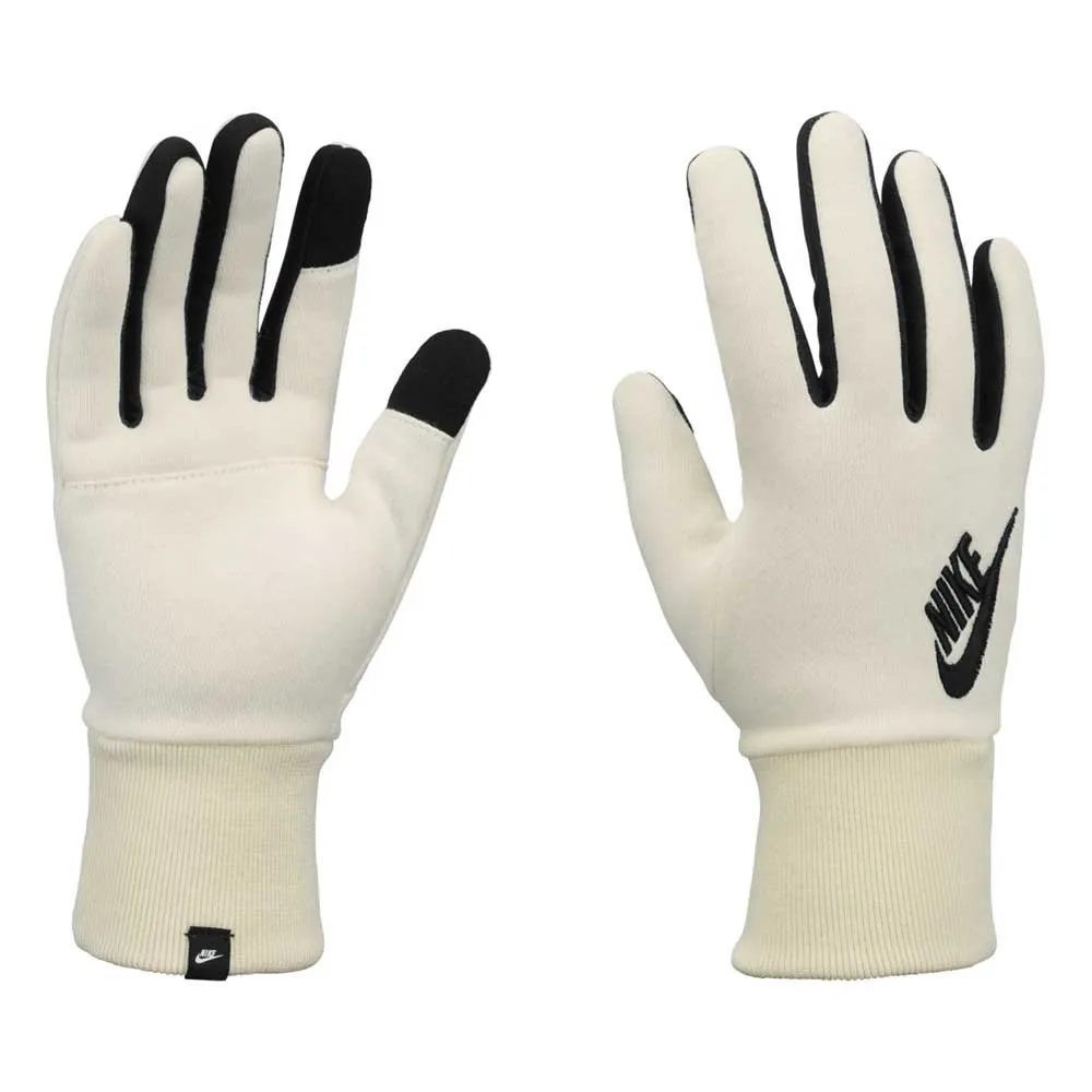 Nike Lg Club Fleece Hansker female, White / black / black