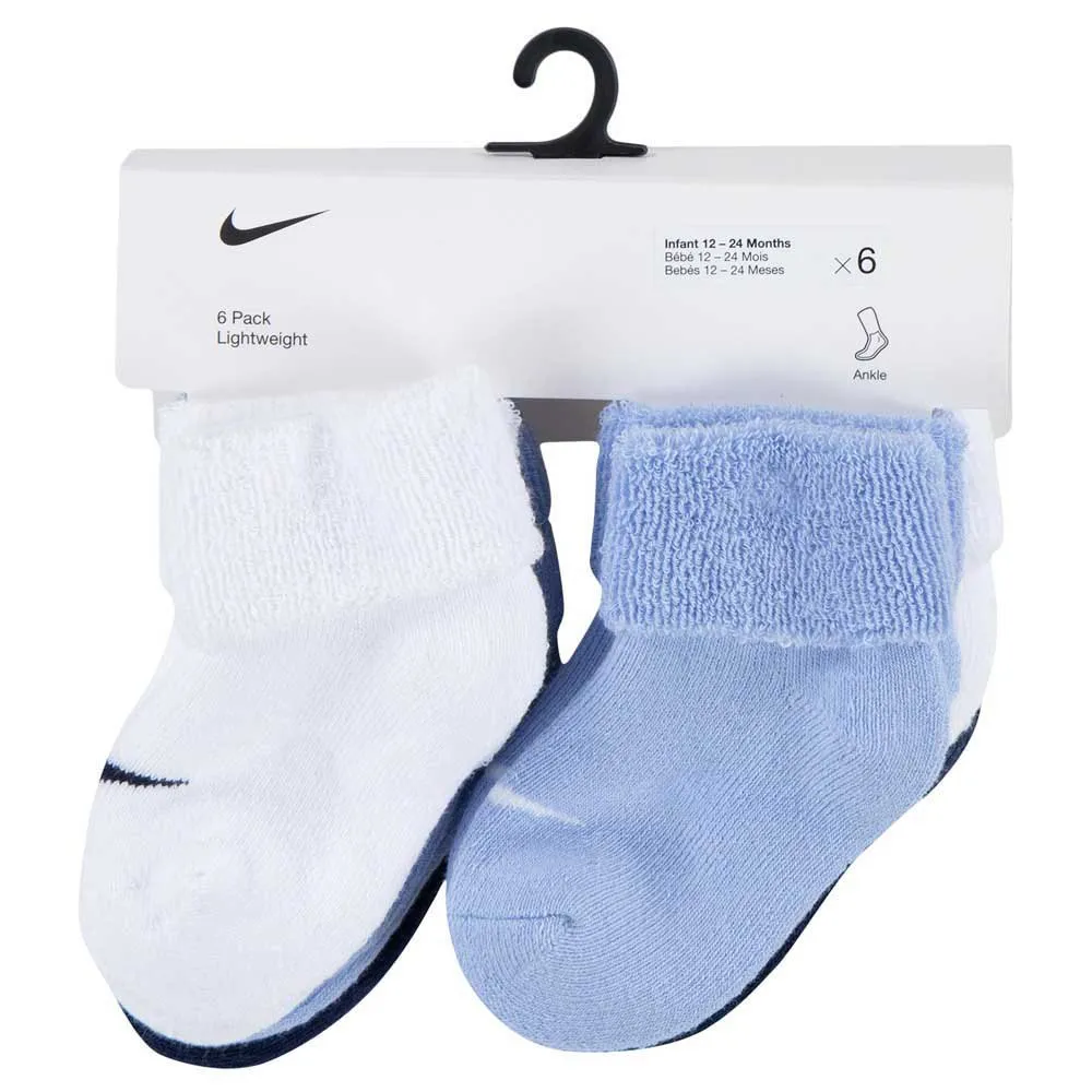 Nike Nn0995 Quarter Korte Sokker 6 Par, Cobalt bliss, EU 15